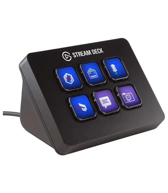 Elgato Stream Deck Mini - وحدة تحكم لإنشاء المحتوى المباشر مع 6 مفاتيح LCD قابلة للتخصيص