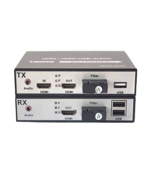HDMI Extender Fiber Media Converter with USB