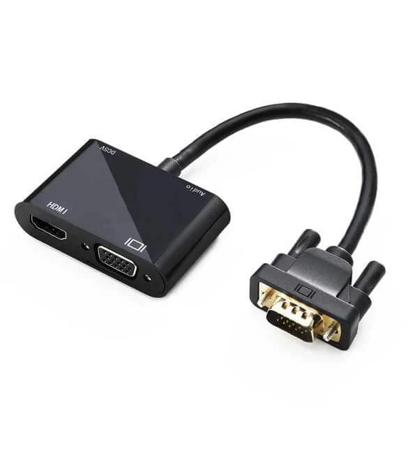 محول هايينج VGA إلى HDMI وVGA مع صوت HI-2010-VHVU