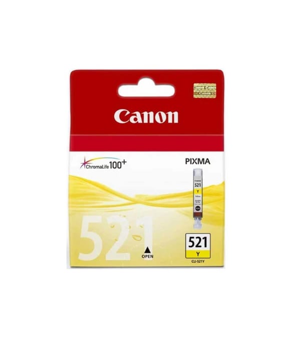 Canon CLI-521Y Yellow Inkjet Cartridge Compatible with IP3600, IP4700, MP540, MP560