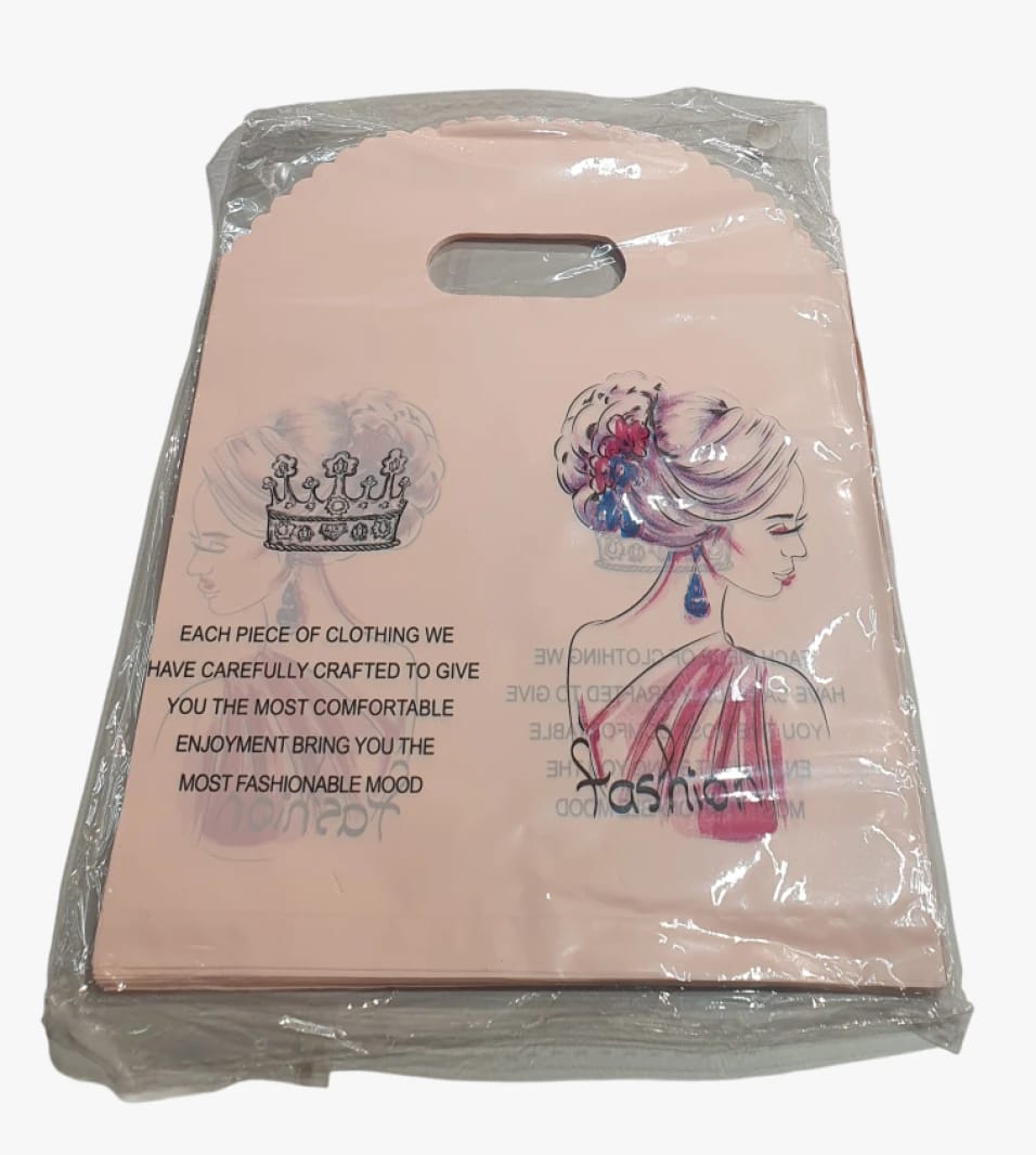 Clothing Carrier Bags with Elegant Crown Print and Stylish Designs for Women's Fashionable Comfort