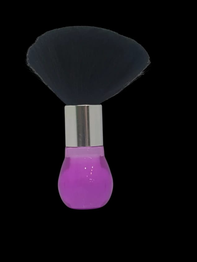 Elegant Makeup Brush for Styling Perfect for Women with Modern Design and Shiny Purple Handle Ideal for Sensitive Skin