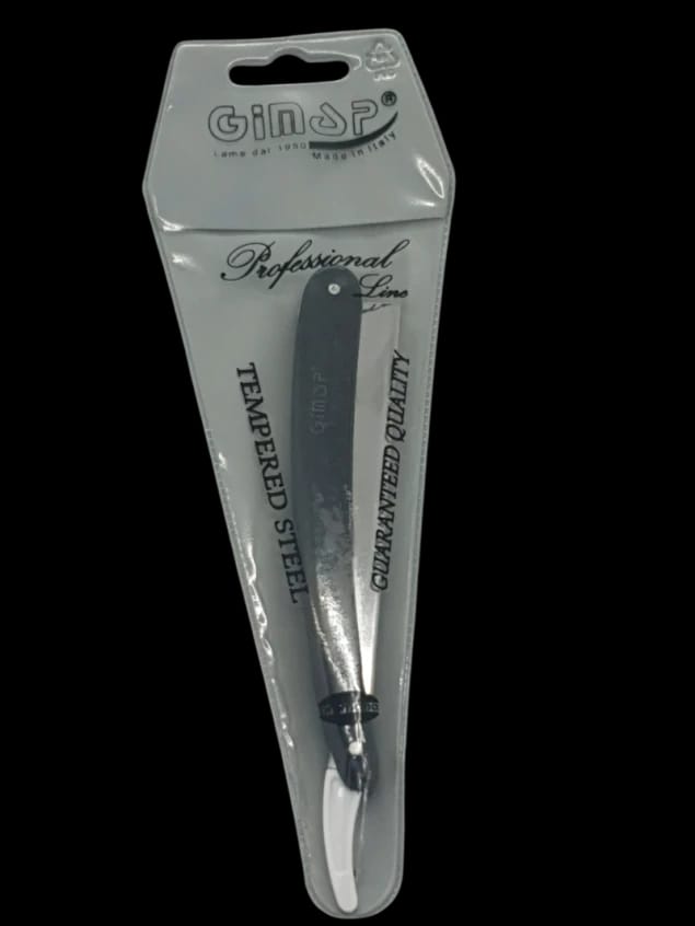 Gimap Traditional Razor for Men Crafted in Tempered Steel with Guaranteed Result Ideal for Professional Barbers Seeking Quality