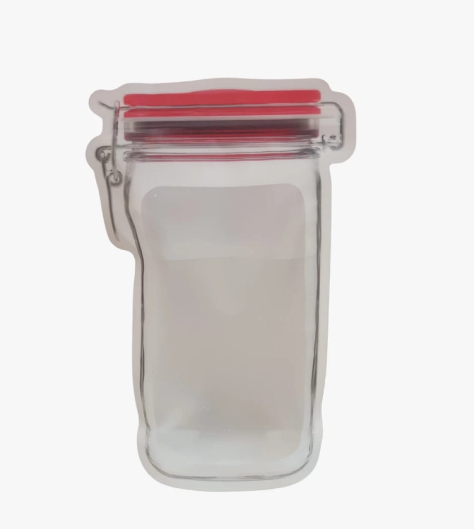 Versatile Storage Bag with Jar Shape for Materials and Foods, Easy Storage Solution by Renowned Brand, Contemporary Style for All 12x20cm