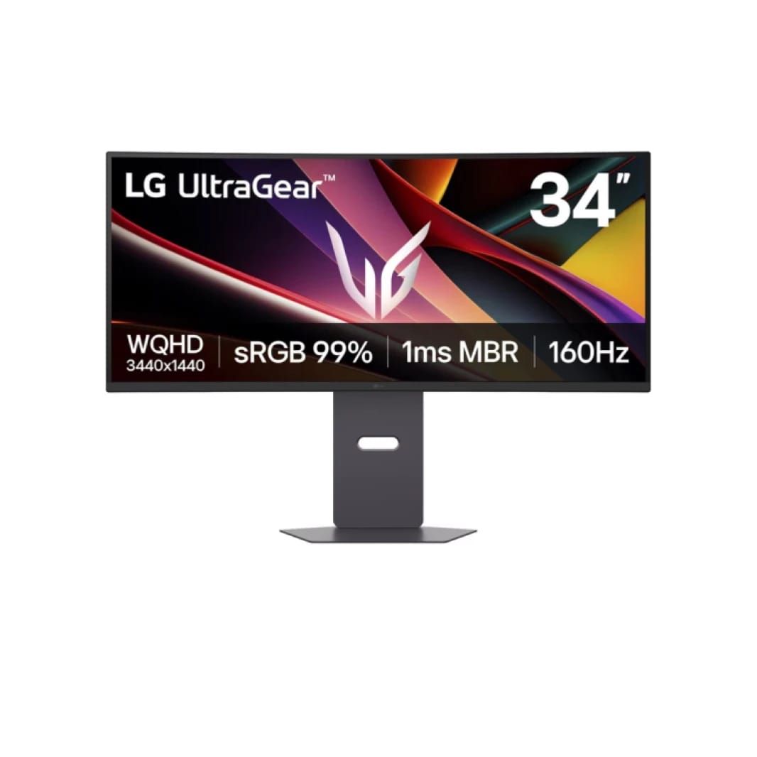 شاشة إل جي 34G600A-B UltraGear™ المنحنية للألعاب مقاس 34 بوصة بدقة WQHD ومعدل تحديث 160 هرتز | 160 هرتز، AMD FreeSync™ Premium