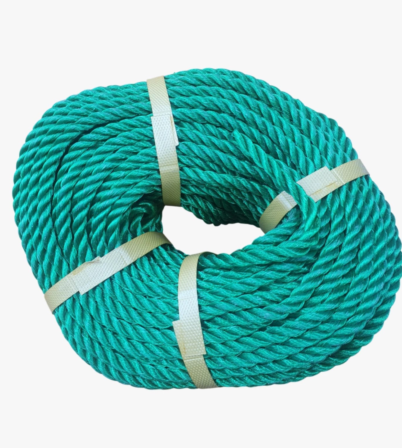 Coiled Rope, Green Color, High Quality for General Use, 50 Meters Long, Ideal for Home, Garden, and Projects 8mm