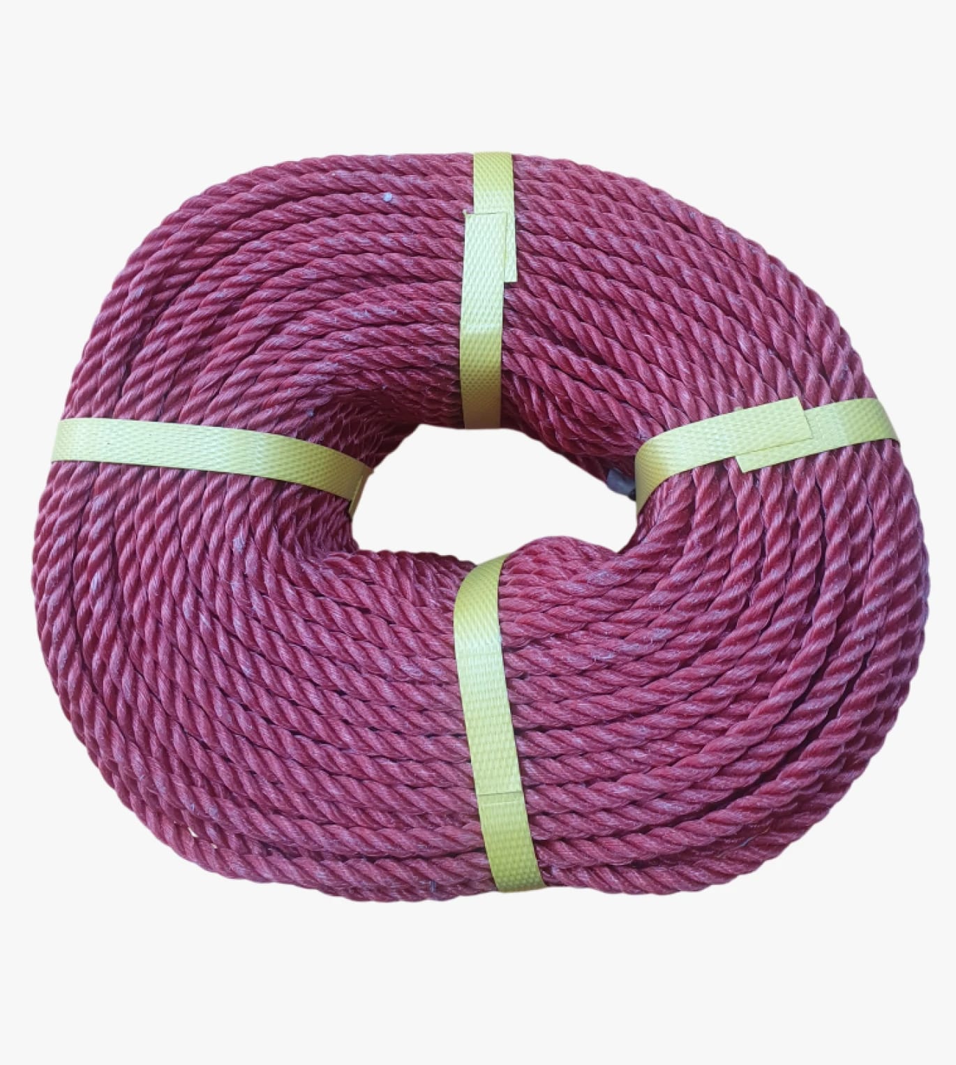 Durable Red Fiber Rope for Multiple Uses, Designed for Crafters, Hobbyists, and Professionals 6mm