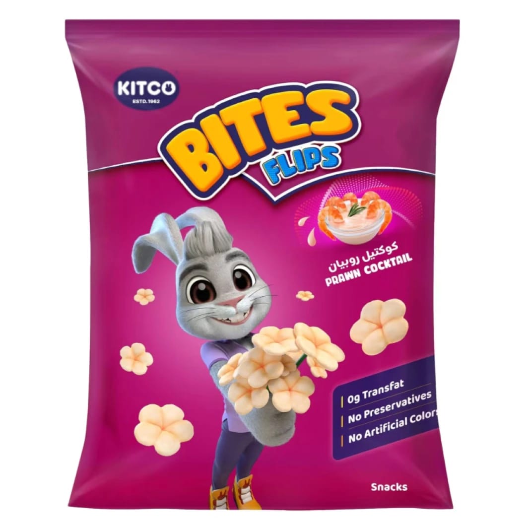 Kitco Bites Shrimp Cocktail Corn Flavored Snack 90gm