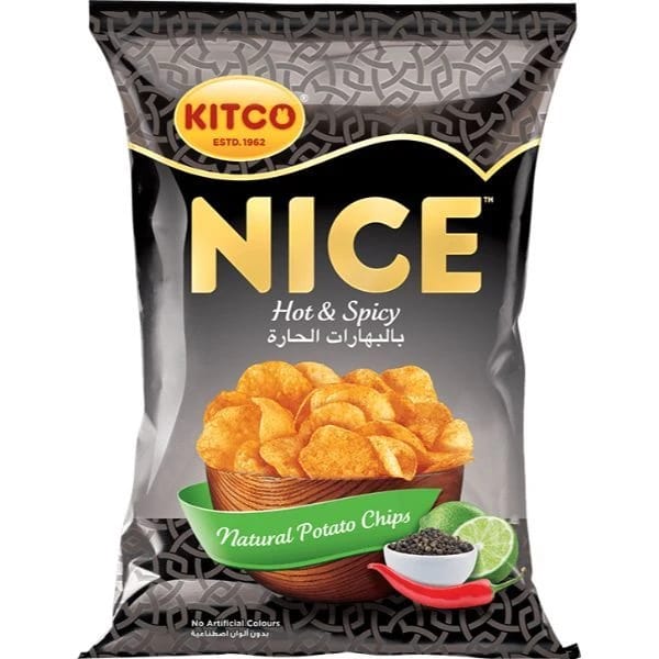 Kitco Nice Chips Hot & Spicy 170 gm