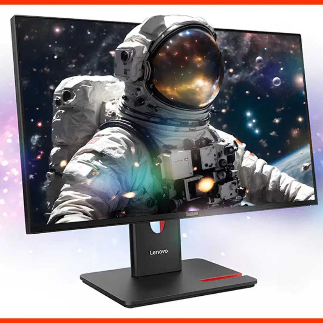 Lenovo ThinkVision Monitor T24-40 23.8" FHD IPS 120Hz 4ms 99% sRGB Color Natural Low Blue Light 178° View Angle Tilt, Swivel, Pivot, Height Adjust Stand - 3 Years Warranty