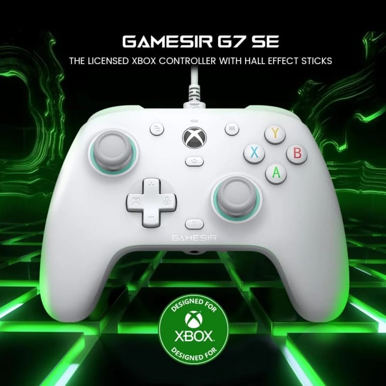 وحدة تحكم سلكية GameSir G7 SE لأجهزة Xbox Series X|S و Xbox One و Windows 10/11، لوحة ألعاب بتقنية التوصيل والتشغيل مع عصي تحكم بتأثير هول