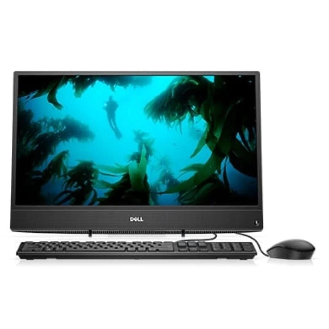 جهاز كمبيوتر ديل انسبيرون 3280 الكل في واحد، شاشة 21.5 بوصة IPS FHD (1920 × 1080) بدون لمس، معالج Core I3 الجيل الثامن، رام 4 جيجابايت، قرص صلب 1 تيرابايت
