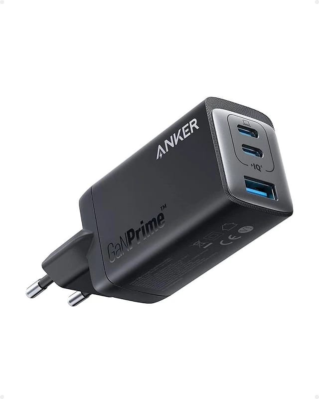 شاحن أنكر 735 (GaNPrime بقدرة 65 واط)، شاحن USB-C سريع ومدمج ثلاثي المنافذ