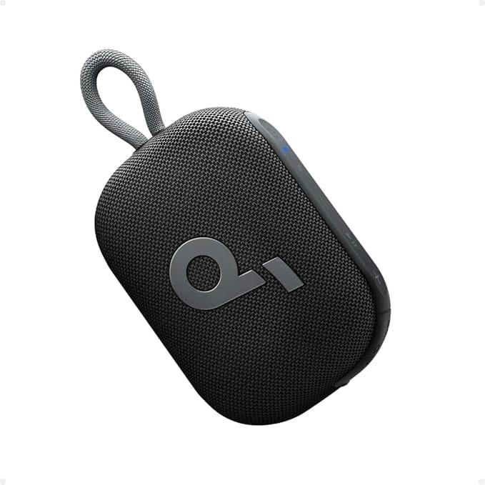 مكبر صوت بلوتوث Soundcore Select 4 Go من Anker، محمول للغاية ومناسب للاستحمام، وقت تشغيل يصل إلى 20 ساعة (أسود)