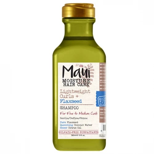 Maui Moisture Lightweight Curls + Flaxseed Shampoo, Paraben Free, Silicone Free 385ml