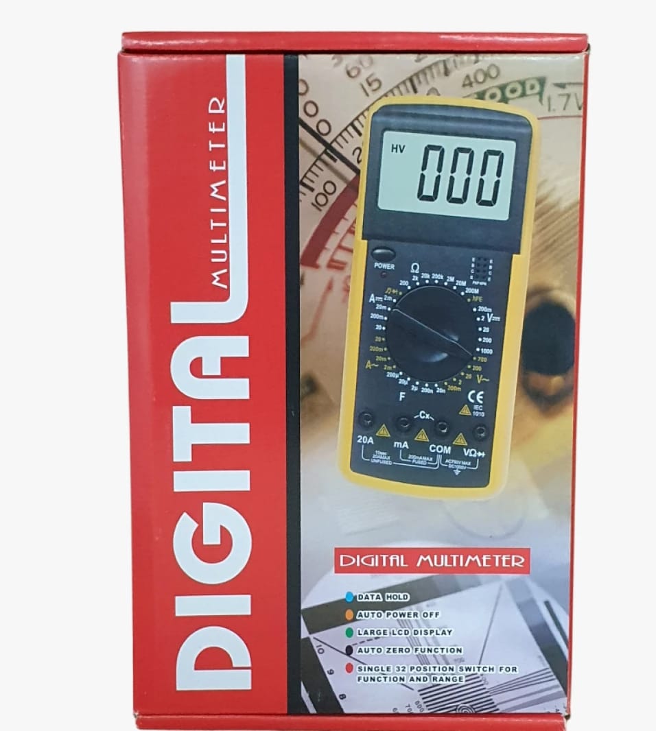Digital Multimeter for Engineering and Technical Use with Compact Design and Large Display for Accuracy-Focused Users