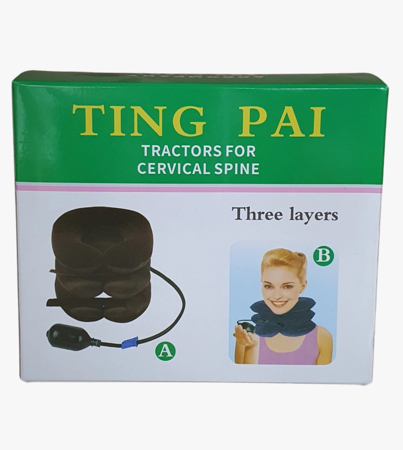 TING PAI Cervical Spine Traction Device with Three-Layer Design for Neck Comfort and Relaxation for Users