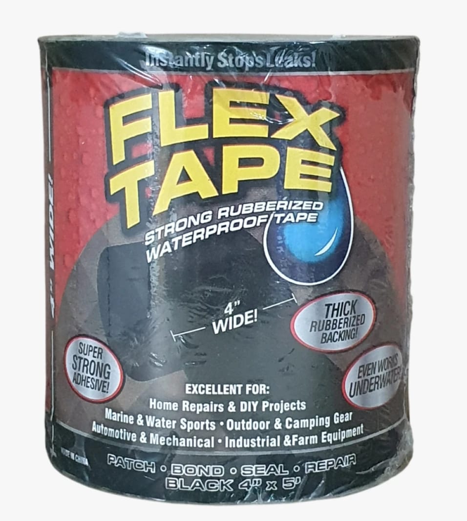 Flex Tape Rubberized Waterproof Adhesive Tape for Pipe and Hose Repair, Strong and Durable for Home Use