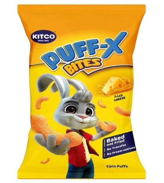 Kitco Bites Cheese Flavored Corn Snacks 90gm