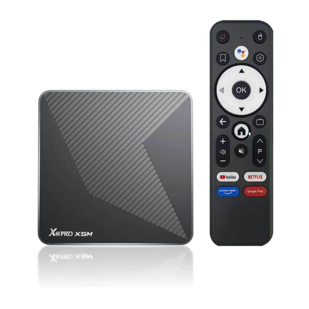 جهاز تي في بوكس X88 Pro بنظام أندرويد 14، دقة 4K فائقة الوضوح، رام 4 جيجابايت، تخزين 64 جيجابايت
