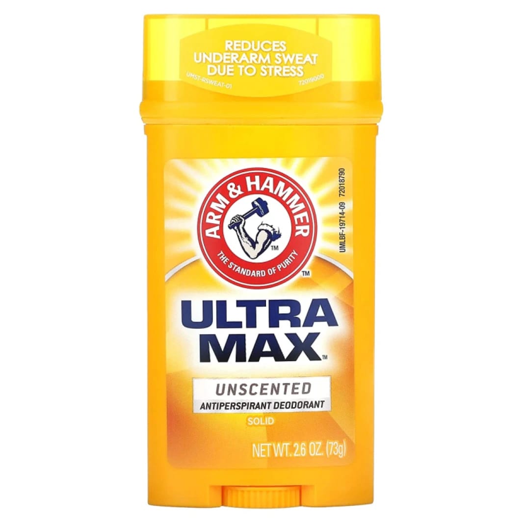 Arm & Hammer Ultra Max Solid Antiperspirant Deodorant Unscented 73gm