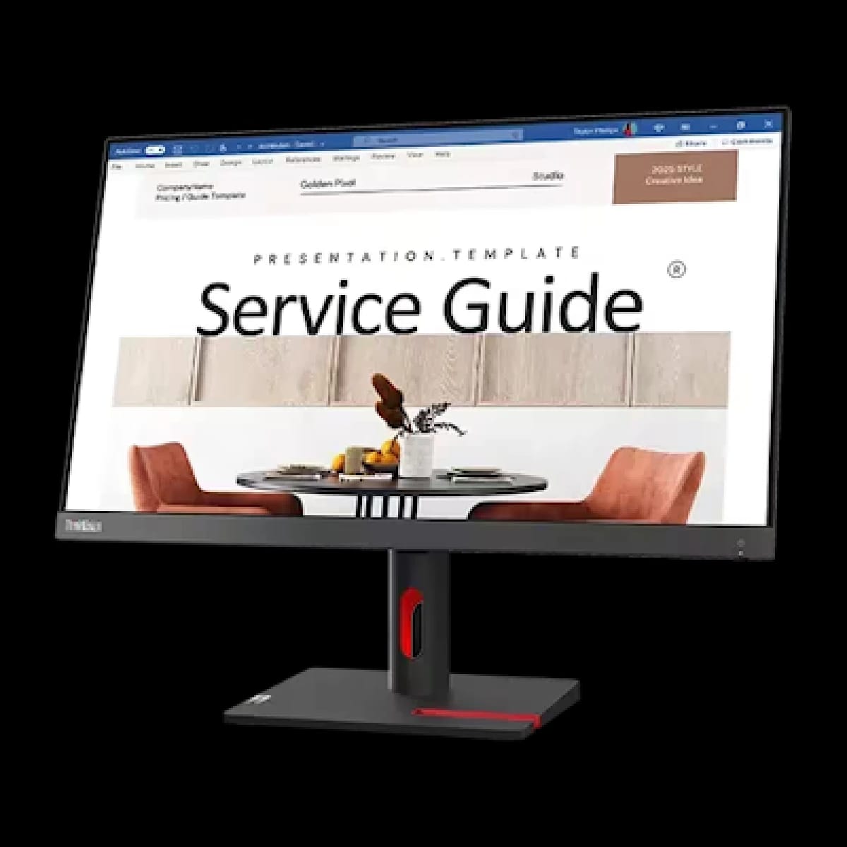 Lenovo ThinkVision S24-4e IPS 24" Full HD 99% sRGB 100Hz Eyesafe & Low Blue Light w/ VGA & HDMI Interface - Black