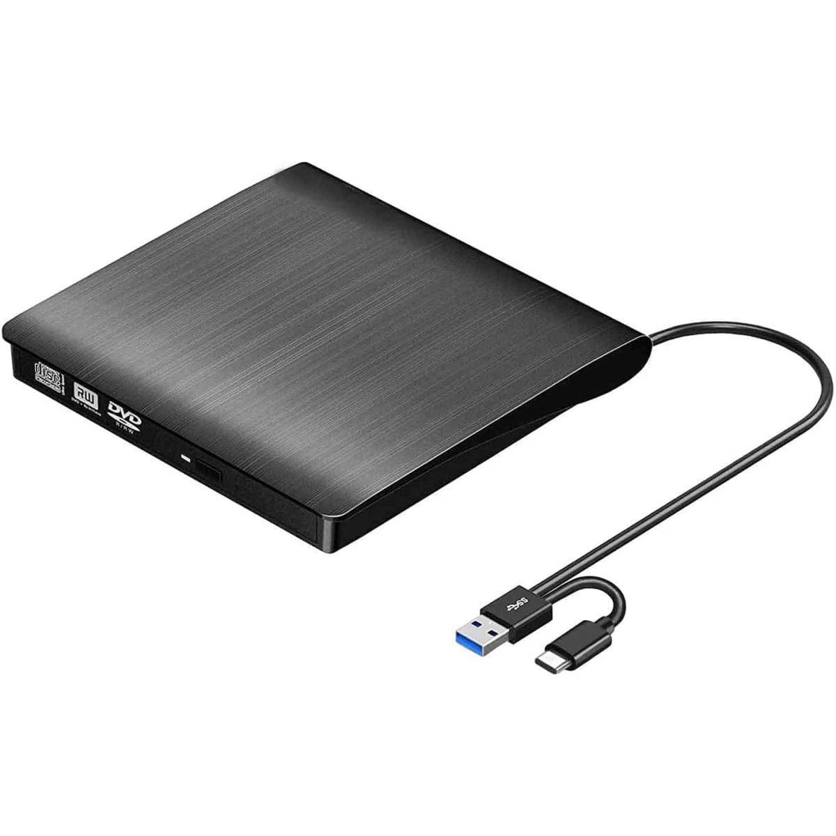 External DVD-RW Pop-Up Drive with Type-C & USB 3.0