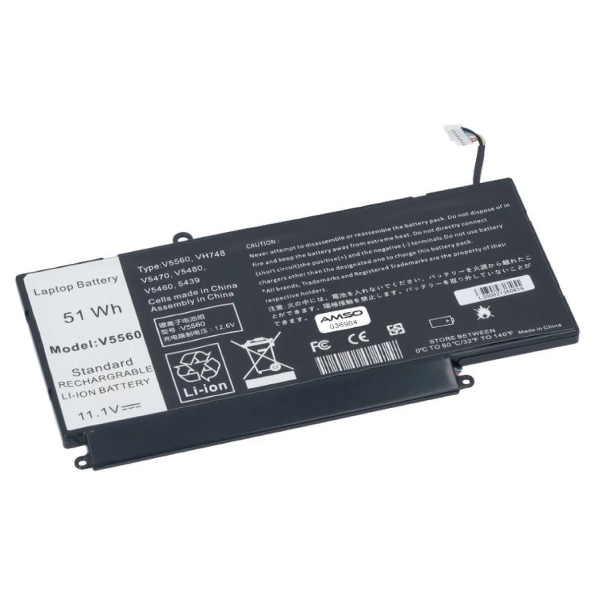 بطارية Dell VH748 لموديلات Vostro 5460 5470 5480 5560