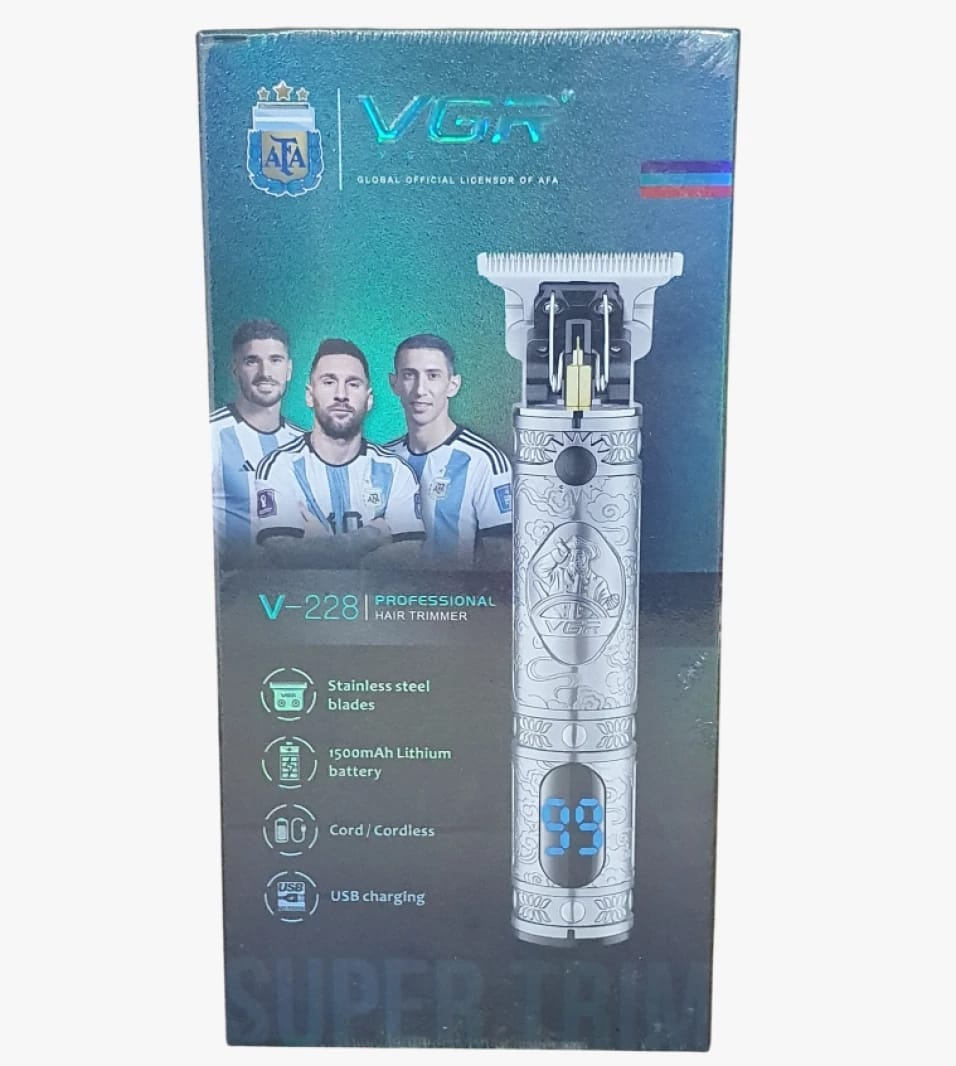 VGR Professional Men's Hair Trimmer Model V-228 With Stylish Design and Premium Accessories