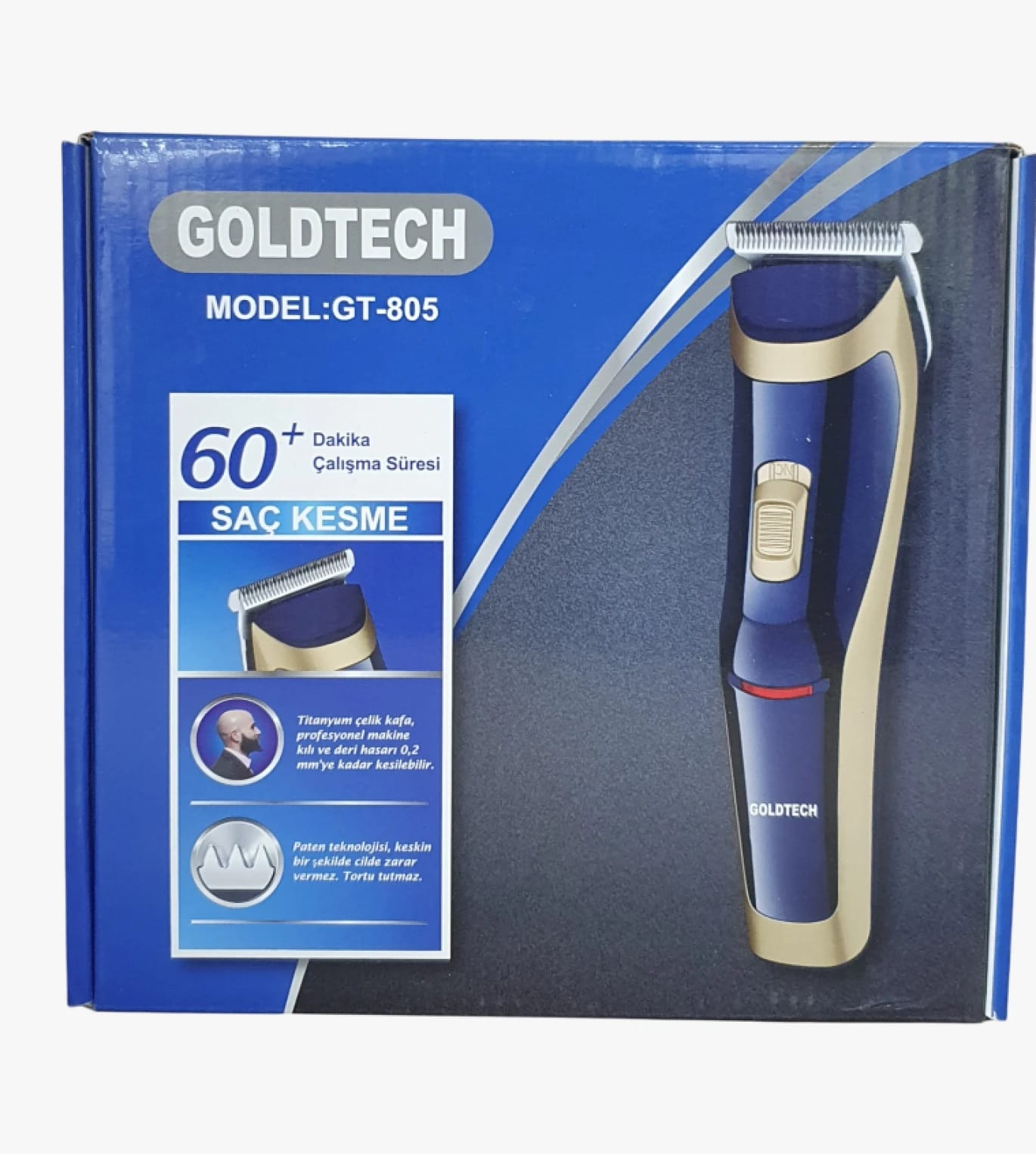 Goldtech Professional Hair Trimmer Model GT-805 Sleek Design for Precision-Driven Individuals