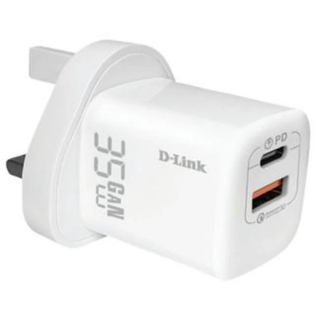 D-Link DPC-352/B 35W Dual USB Wall Charger MK Plug