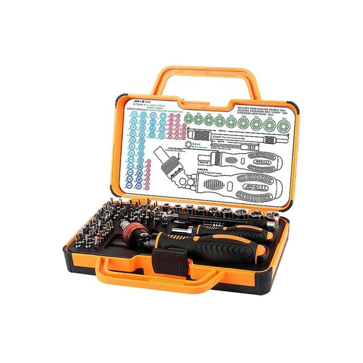 JAKEMY JM-6111 69 in 1 Household Screwdriver Home Repair Tool Kit