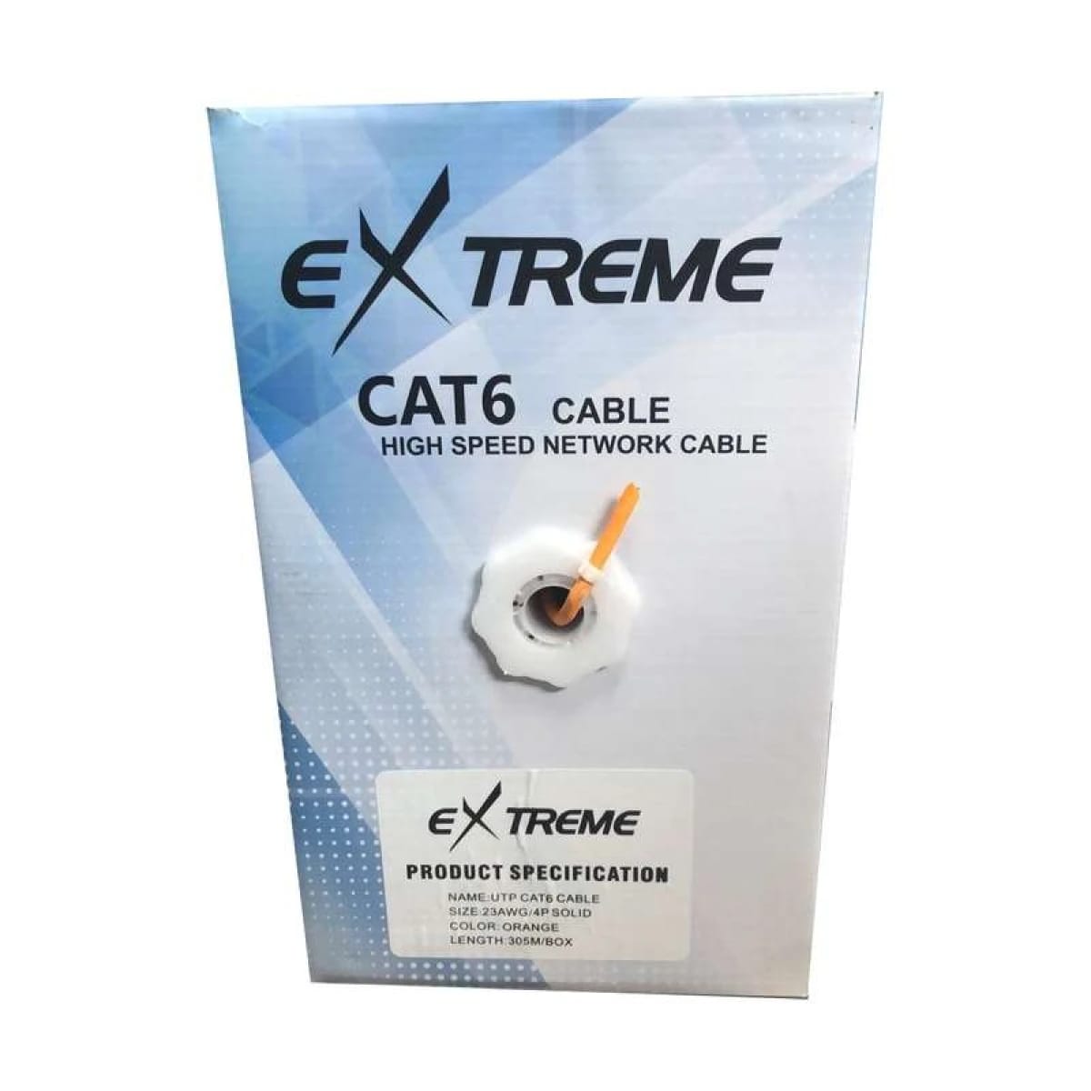 EXTREME CAT6 23AWG UTP BOX 305M WHITE COLOR