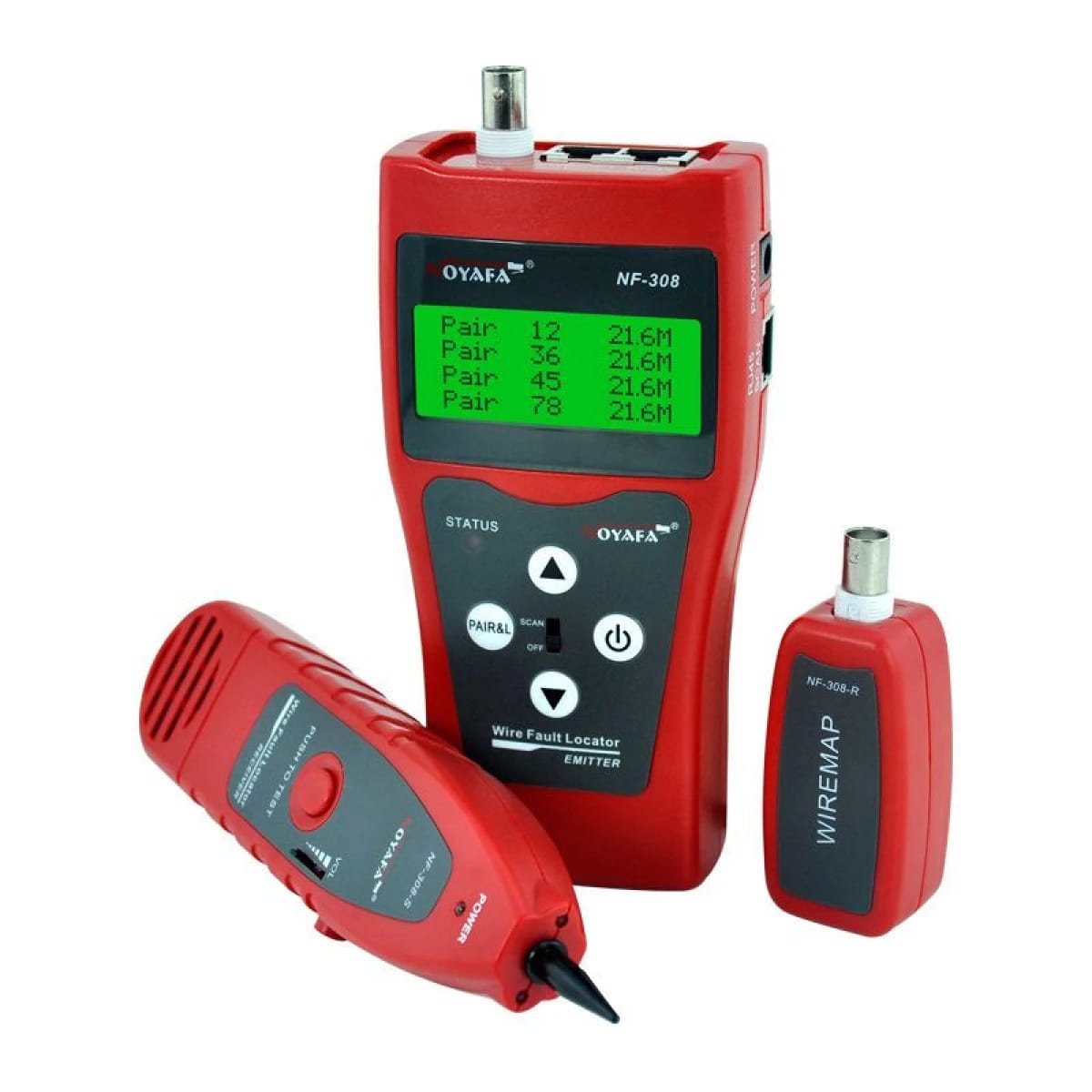 NOYAFA NF-308S Wire Fault Locator & Tester for Network, Telephone, and Coaxial Cables (RJ45, RJ11, RJ12)