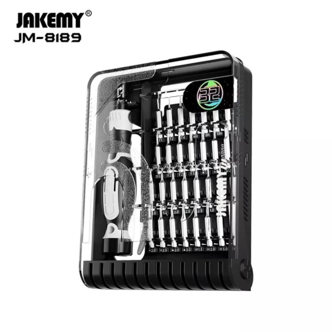 Jakemy JM-8189A 32-in-1 Precision Screwdriver Set with Tweezers