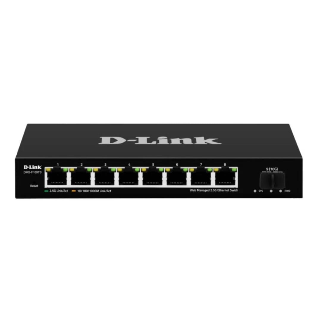D-Link DMS-F109TS 9-port Smart Multi-Gigabit Switch with 10G Uplink