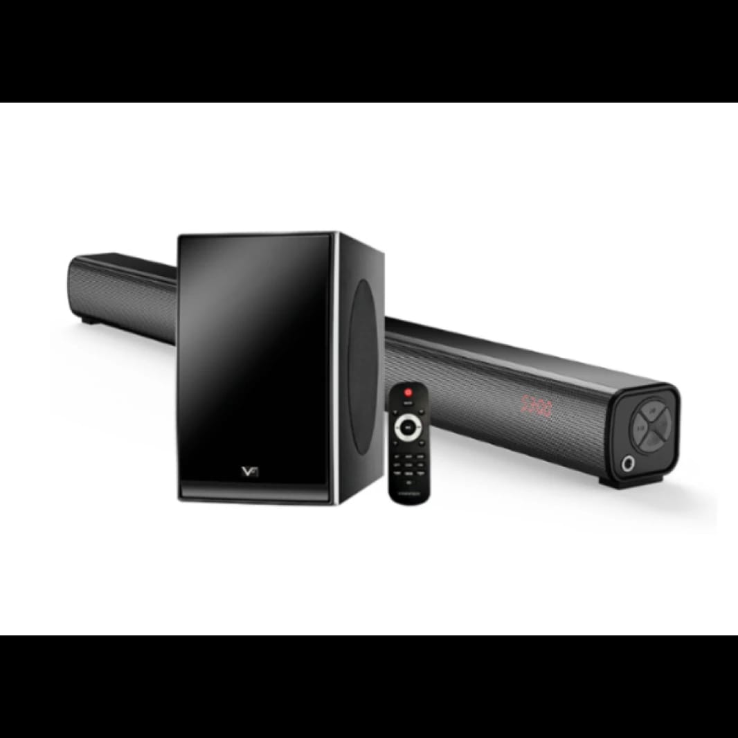Vinnfier VF Hyperbar 303 BTRM Wireless Bluetooth Soundbar & Bass Subwoofer with 3D Stereo Sound, FM Radio, AUX & HDMI