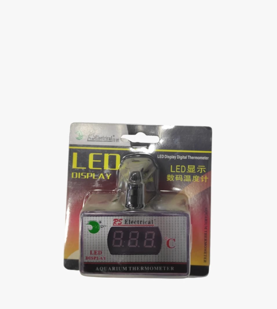 ميزان حرارة رقمي من RS Electrical بتصميم LED لعرض درجة حرارة الأحواض بوضوح لمحبي الأحواض البحرية