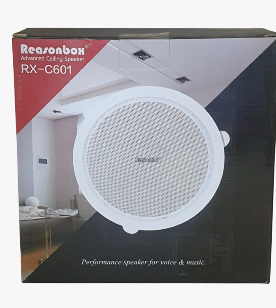 مكبر صوت سقفي بتصميم متقدم من ريسونبوكس RX-C601 مثالي للموسيقى والصوت خاصة في المنازل والبيئات الداخلية