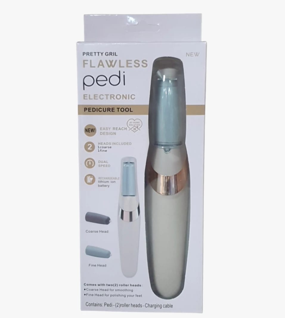 Pretty Girl Flawless Pedi Electronic Pedicure Tool Designed to Smooth Feet for All Women