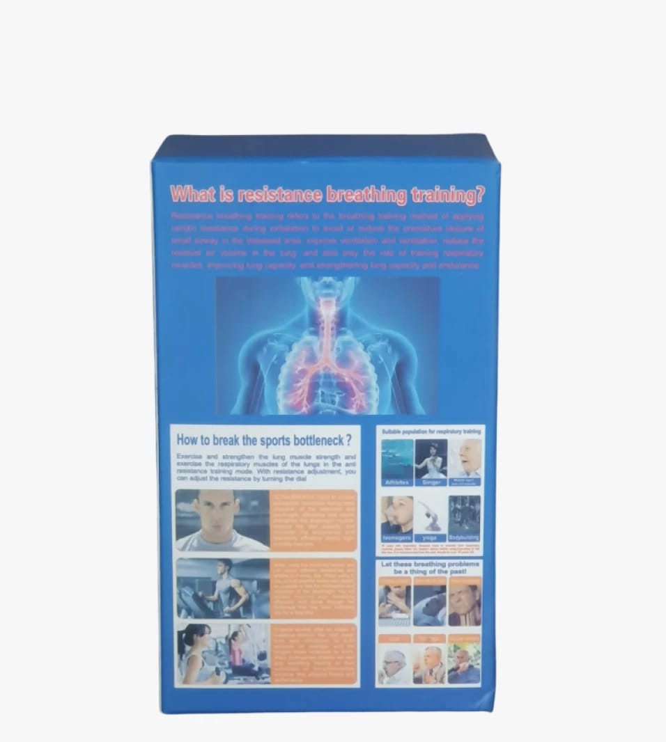 Resistance Breathing Exercise Device for Enhancing Lung Capacity and Performance Efficiency for All Athletes by a Leading Brand