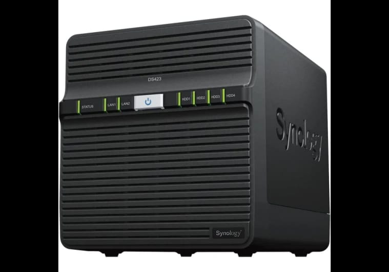 Synology DiskStation DS423 4-Bay Diskless NAS with Realtek RTD1619B 4-Core CPU & 2GB DDR4 RAM