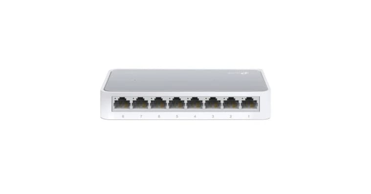 مفتاح شبكة مكتبي TP-Link TL-SF1008D بـ 8 منافذ وسرعة 10/100 ميجابت في الثانية