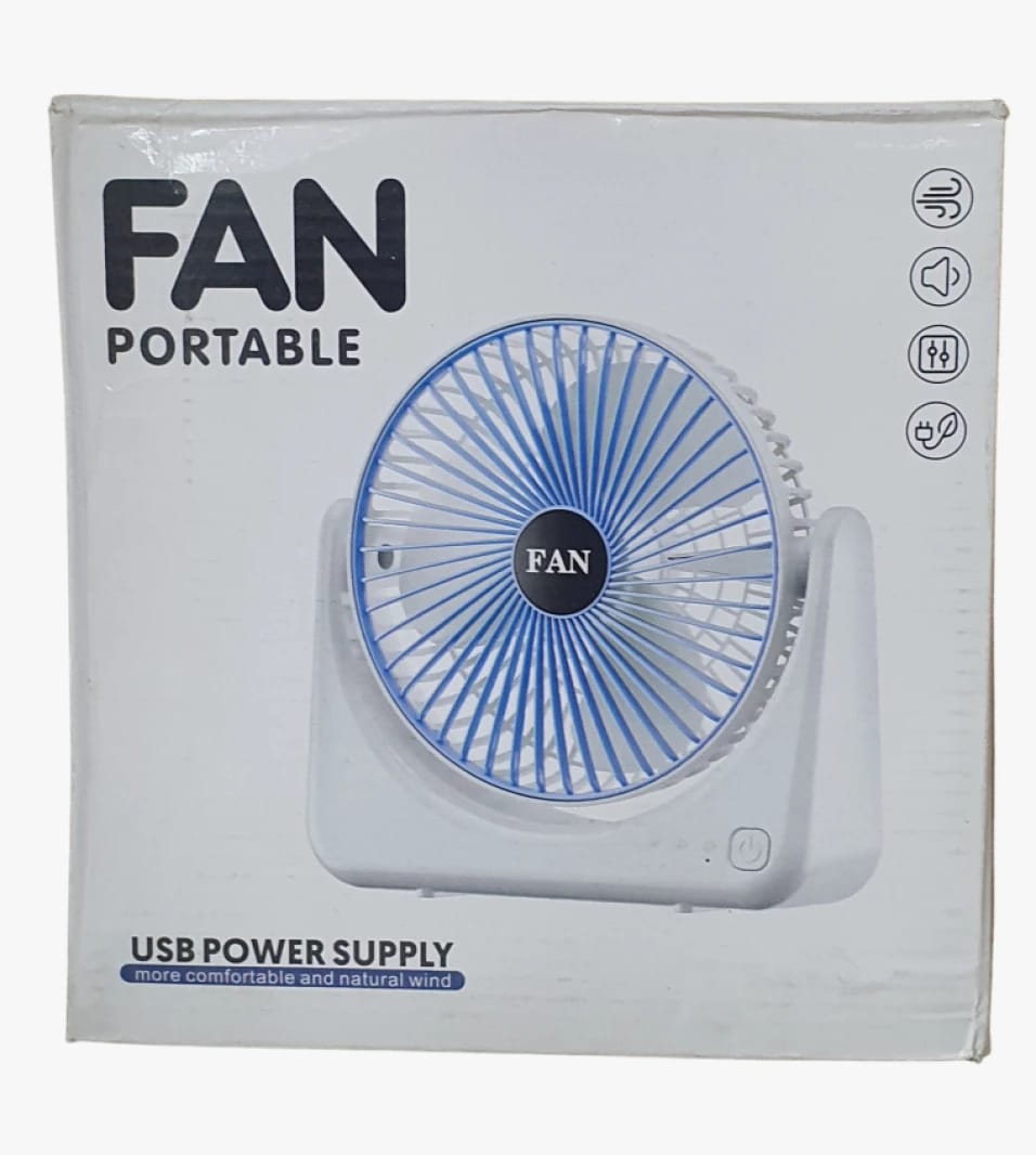 Portable Rechargeable Fan with Stylish and Cozy USB Fan Design, Natural Breeze and Comfort for Home Enthusiasts