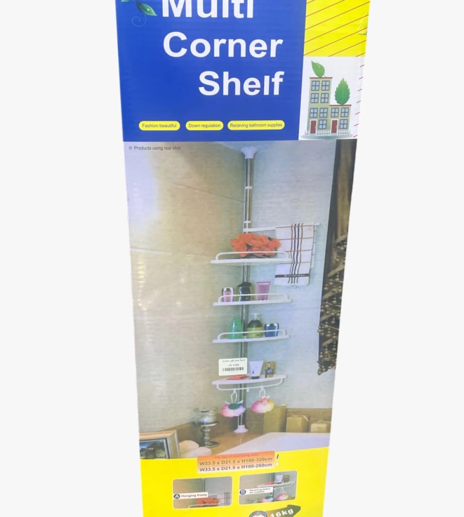 Versatile Multi Corner Shelf Perfect for Organizing Your Bathroom with Flexible Shelves in Tight Spaces