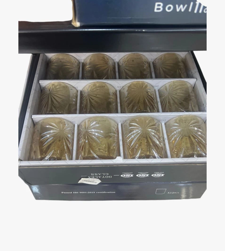 DOVALEX Luxury Glass Set with Elegant Engraved Design for Events and Gifting for Discerning Enthusiasts
