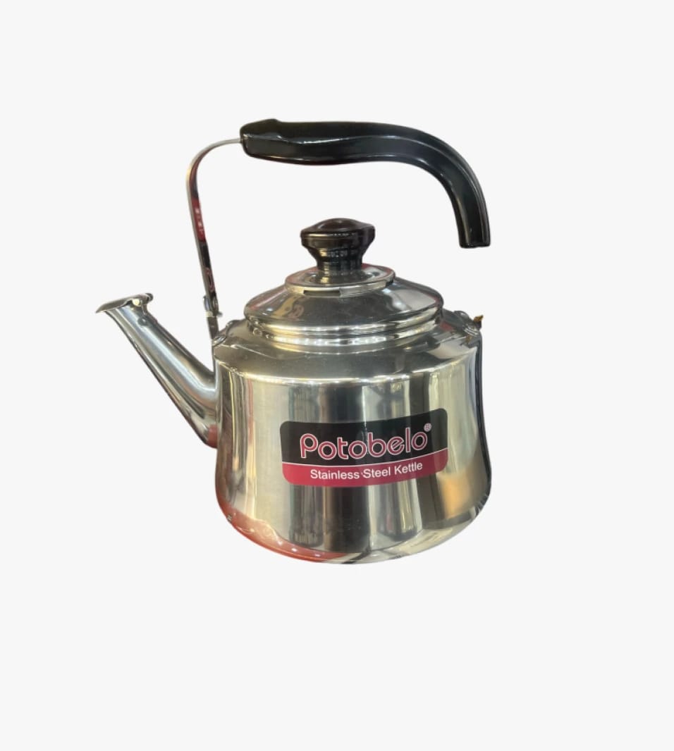Potobelo Stainless Steel Kettle with Practical and Modern Design for Tea and Coffee Lovers and Versatile Uses