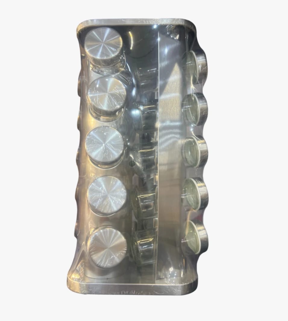 Luxury Kitchen Spice Carousel Rotating Rack for Easy Access to 20 Jars of Herbs and Spices for Cooking Enthusiasts and Professionals