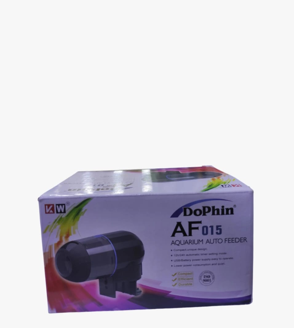 Dophin AF015 Automatic Fish Feeder by Leading Brand for Optimal Aquarium Care and Maintenance.