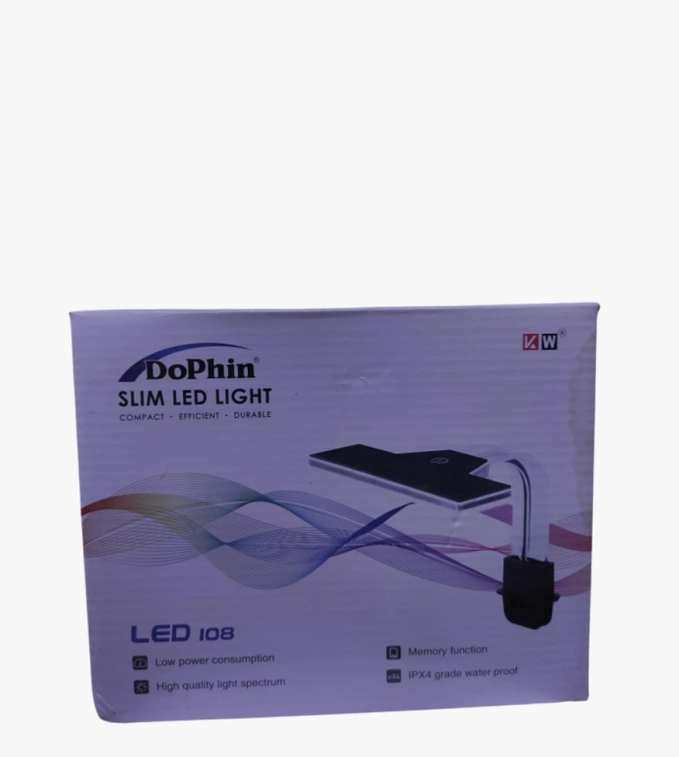 مصباح LED نحيف من DoPhin مع تصميم أنيق وفريد، مثالي لمحبي الأحواض المائية الفاخرة.